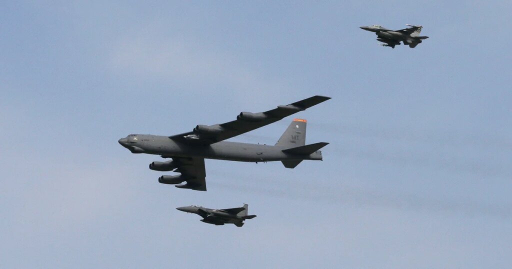 U.S. flew B-52 bombers off the coast of Venezuela
