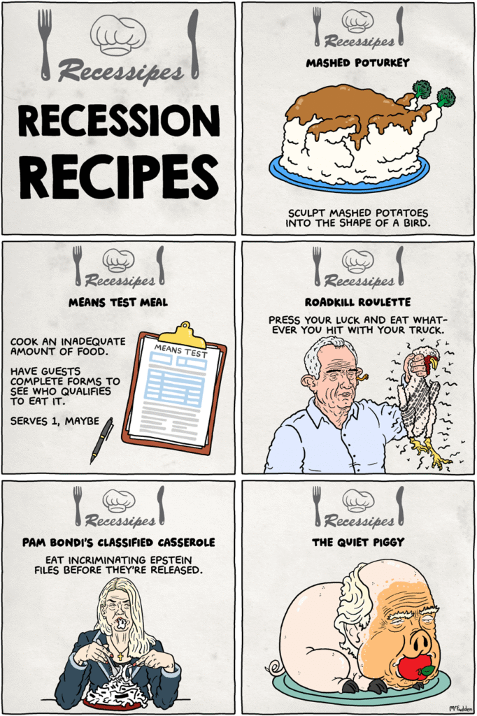Cartoon: Recession recipes