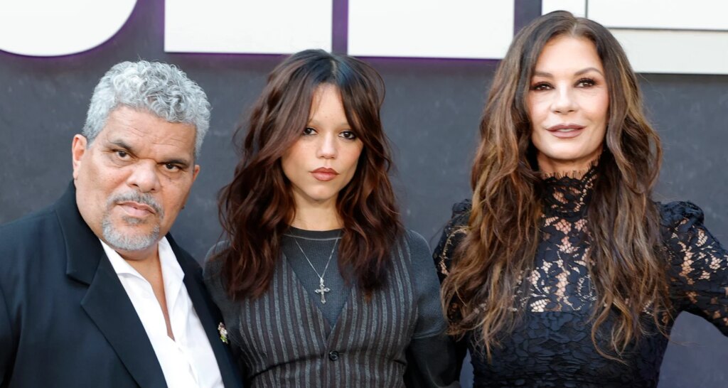 Jenna Ortega Reunites With ‘Wednesday’ Parents Catherine Zeta-Jones & Luis Guzman at Netflix’s Fysee Event | Catherine Zeta Jones, Jenna Ortega, Luis Guzman, Wednesday | Celebrity News and Gossip | Entertainment, Photos and Videos