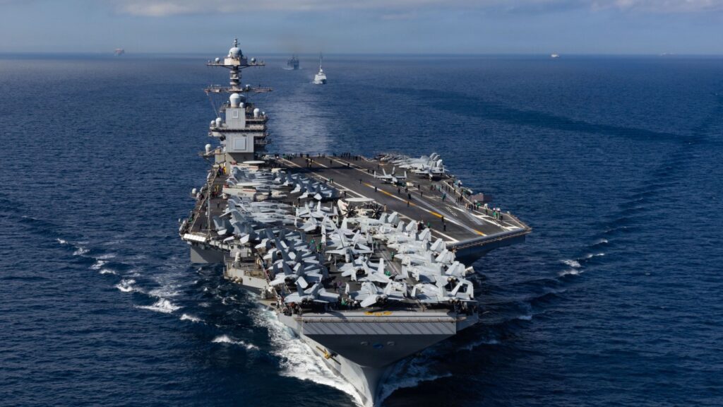 The backstory of the USS Gerald R. Ford aircraft carrier : NPR The backstory of the USS Gerald R. Ford aircraft carrier : NPR