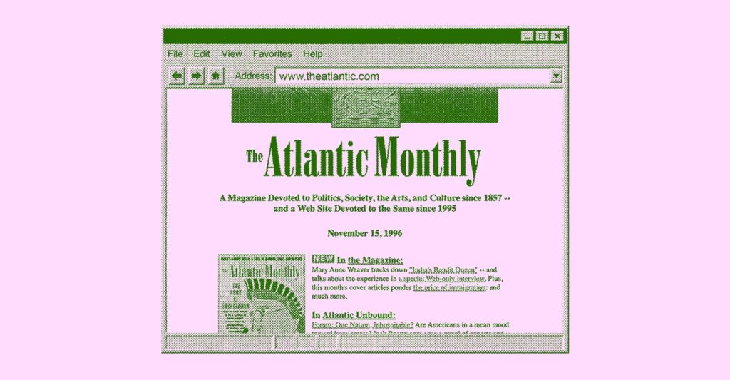 The earliest days of The Atlantic Online The earliest days of The Atlantic Online