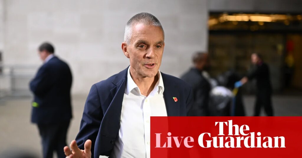 Tim Davie tells BBC staff he sees ‘weaponisation’ as Trump threatens bn lawsuit – UK politics live | Politics