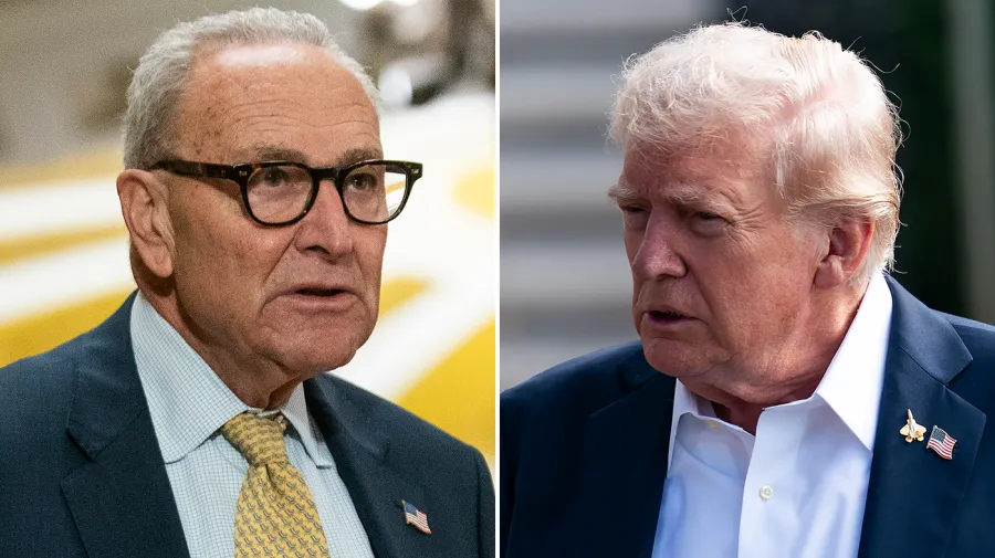 Trump says the GOP 'broke" Schumer Trump says the GOP 'broke" Schumer