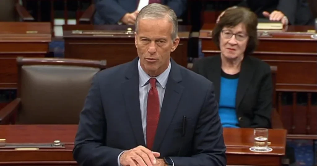 Watch: Thune says he’s hopeful government shutdown will end ahead of vote on key funding bill