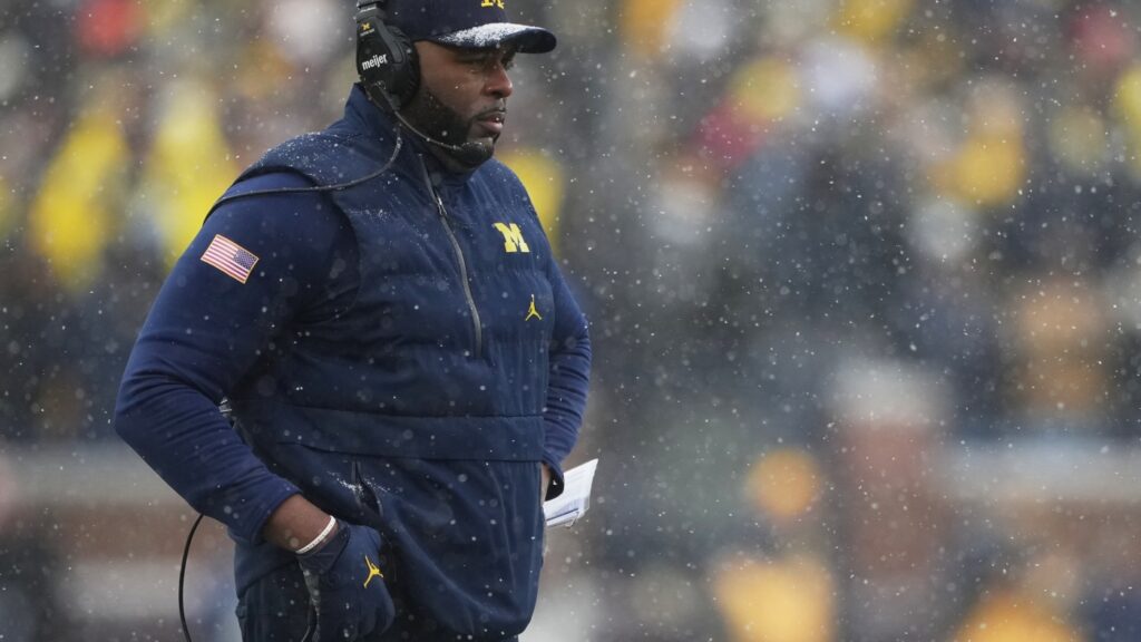 Former Michigan football coach Sherrone Moore jailed : NPR Former Michigan football coach Sherrone Moore jailed : NPR